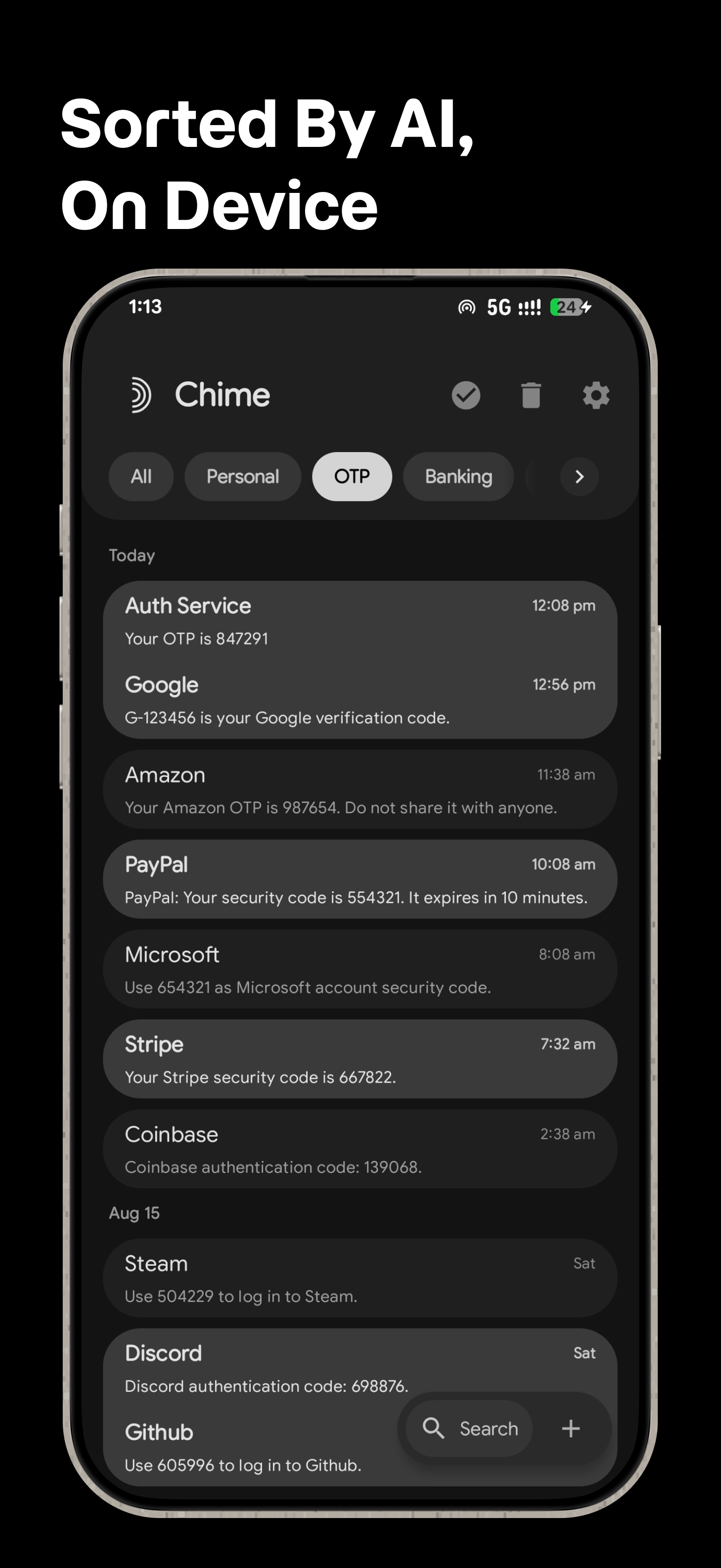 Chime screenshot 2